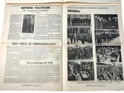 Original WWII Flemish VNV 'De Nationaalsocialist' newspaper