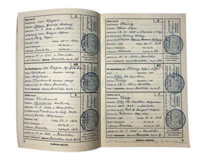 Original WWII German 'Ahnenpass' from a citizen of Köln