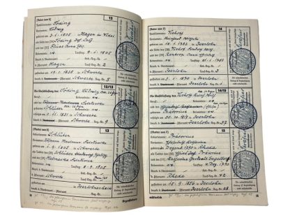 Original WWII German 'Ahnenpass' from a citizen of Köln