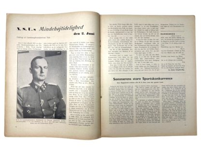 Original WWII Danish NSU 'Stormfanen' magazine - Nr. 6 - June 1944