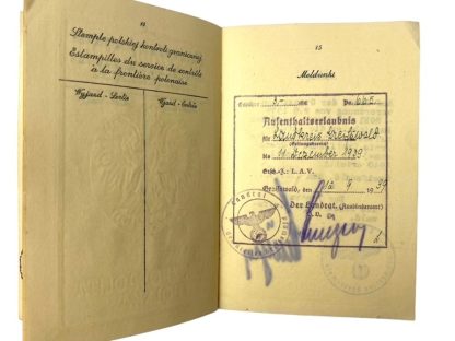 Polski paszport z czasów II wojny światowej - WWII Polish passport