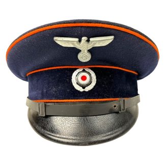 German letter mailman visor cap during World War II - postal service - Reichspost schirmmütze Zweiten Weltkrieg - Militaria webshop - Kassel