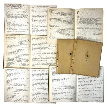 Original WWII Dutch set of wartime diary's from a inhabitant of Den Haag