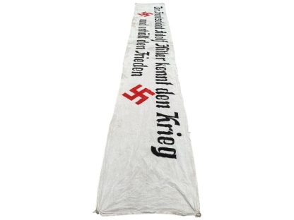 Original WWII German large size Adolf Hitler propaganda street banner