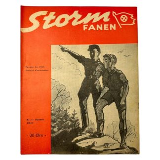 Original WWII Danish NSU 'Stormfanen' magazine - Nr. 1 - January 1944