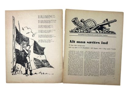 Original WWII Danish NSU 'Stormfanen' magazine - Nr. 11 - November 1944