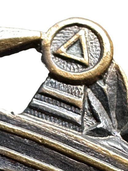 Original WWII Flemish Waffen-SS Tollenaere badge in bronze kenteken medaille VNV Reimond Tollenaere