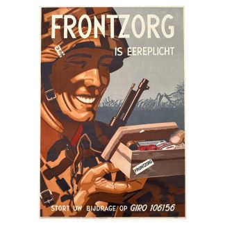 Original WWII Dutch Frontzorg poster