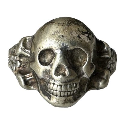 Original WWII German Waffen-SS/WH skull canteen ring