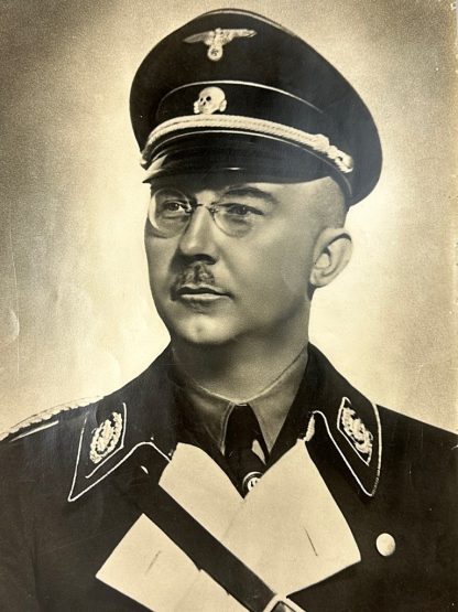 Original WWII German Waffen-SS large size portrait photo of Heinrich Himmler Militaria