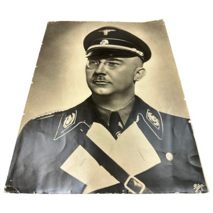Original WWII German Waffen-SS large size portrait photo of Heinrich Himmler