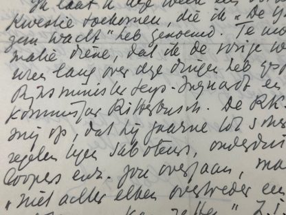 Original WWII Dutch NSB Max Blokzijl handwritten letter with postcard