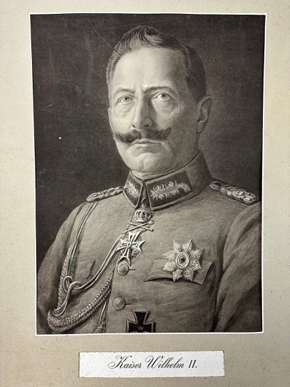 Kaiser Wilhelm II - L'empereur Guillaume II - Keizer Wilhelm II - Eerste Wereldoorlog portret - Portrait de la Première Guerre mondiale - militaria