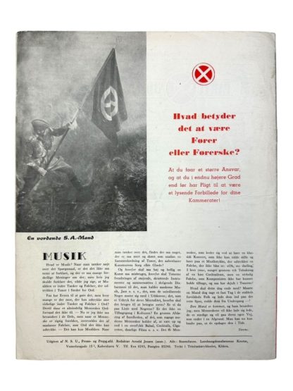Original WWII Danish NSU 'Stormfanen' magazine - Nr. 2 - February 1942