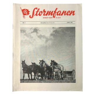 Original WWII Danish NSU 'Stormfanen' magazine - Nr. 5 - June 1941