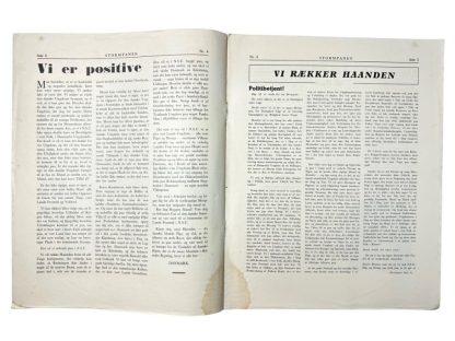 Original WWII Danish NSU 'Stormfanen' magazine - Nr. 4 - May 1941