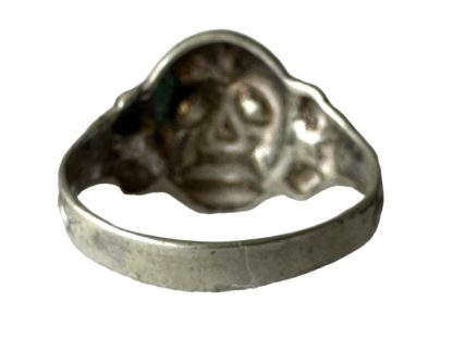 Original WWII German Waffen-SS/WH skull canteen ring