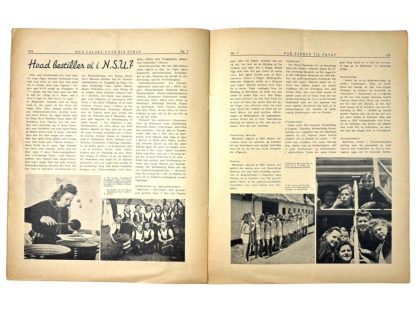 Original WWII Danish NSU 'Stormfanen' magazine - Nr. 7 - July 1943