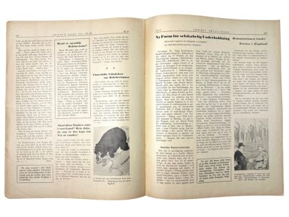 Original WWII Danish NSU 'Stormfanen' magazine - Nr. 8 - August 1943