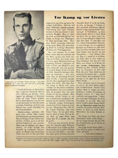 Original WWII Danish NSU 'Stormfanen' magazine - Nr. 9 - September 1943