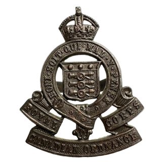 Original WWII Royal Canadian Ordnance Corps cap insignia