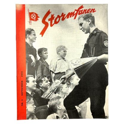 Original WWII Danish NSU 'Stormfanen' magazine - Nr. 8 - September 1941