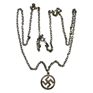 Original WWII German silver necklace