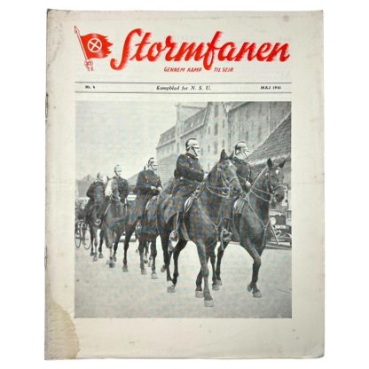 Original WWII Danish NSU 'Stormfanen' magazine - Nr. 4 - May 1941