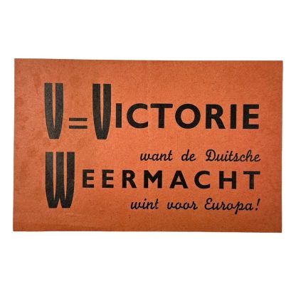Original WWII Dutch NSB flyer V = Victorie