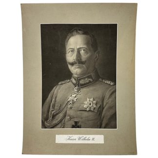 Kaiser Wilhelm II - L'empereur Guillaume II - Keizer Wilhelm II - Eerste Wereldoorlog portret - Portrait de la Première Guerre mondiale - militaria