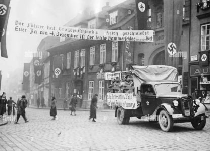 An example of a similar type of street banner during the war.