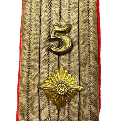 Artillerie-Regiment 5 - Shoulder board - German WWII insignia WW2 - Oberleutnant - Artillery - militaria - Schulterstücke