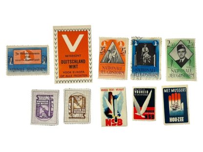 Original WWII Dutch lot of collaboration stamps