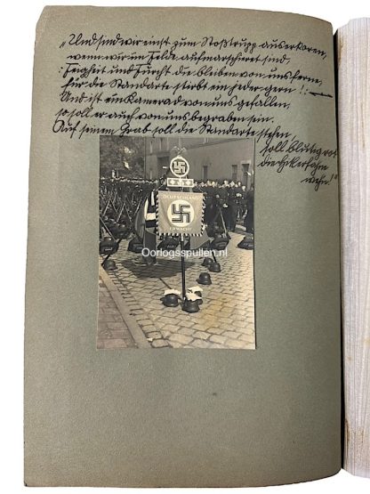 Original WWII German SS-Totenkopf-Standarte 1 Oberbayern photo album
