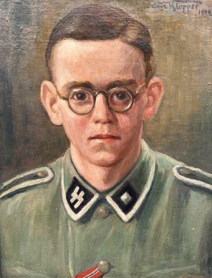 Original WWII German Waffen-SS painting