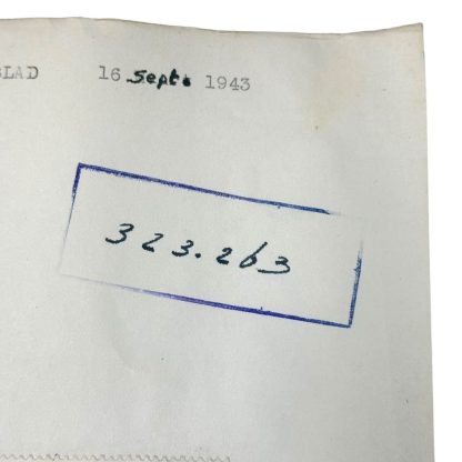 Original WWII Dutch NSB document regarding a resistance action in Sint Jansklooster (Overijssel)