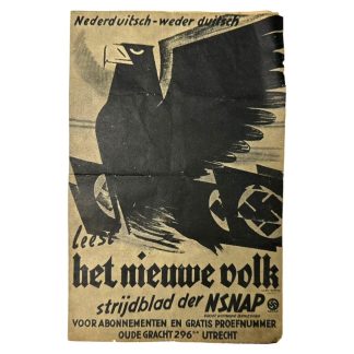 Original WWII Dutch NSNAP leaflet