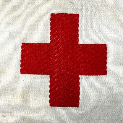 Original WWII German Sanitäter armband militaria medic Rotes Kreuz red cross armbinde