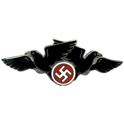 Original WWII DNSAP enameled ‘Storm Afdeling’ cap badge