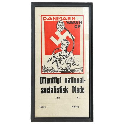 Original WWII Danish DNSAP poster