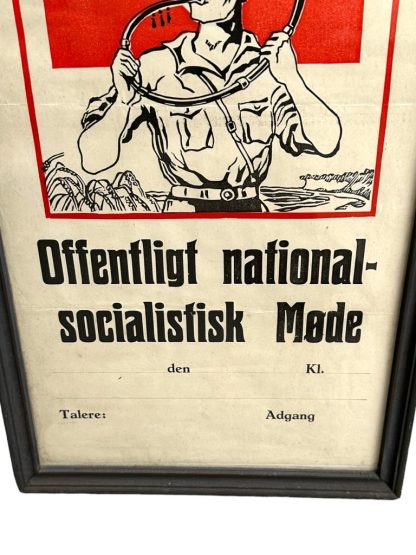 Original WWII Danish DNSAP poster