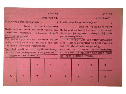 Original WWII Dutch 'Landwacht Nederland' ID cards