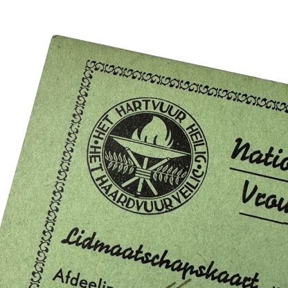 Original WWII Dutch NSVO collaboration membership card (Maastricht)