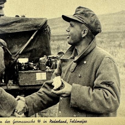 Original WWII Dutch SS postcard of Henk Feldmeijer