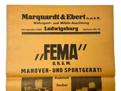 Original WWII German equipment poster