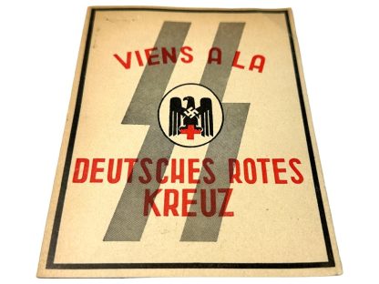 Original WWII Walloon DRK/SS volunteer leaflet
