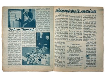 Original WWII Latvian collaboration magazine