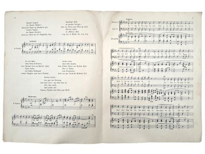 Original WWII Danish DNSAP 'Minderune' sheet music