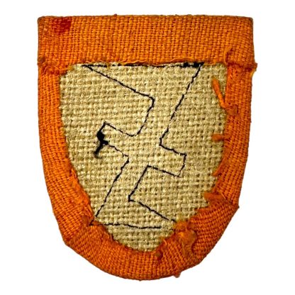 Original WWII Flemish NSKK/Zwarte Brigade shield