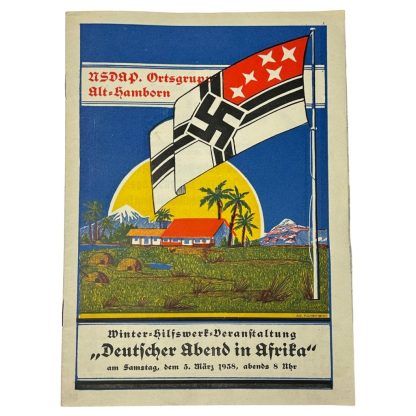 Original WWII German brochure 'Deutscher Abend in Afrika'
